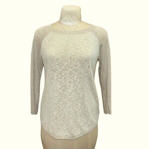 Cynthia Rowley Anthropologie | Raglan‎ Marled Knit Lightweight Sweater Cr…